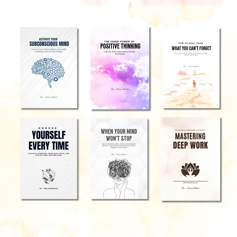 Set Of 6 Books to Unlock Focus, Positivity, Healing, and Inner Peace